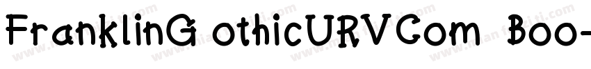 FranklinG othicURVCom  Boo字体转换